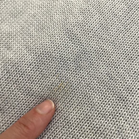 Lululemon Opened Up Poncho Cashlu Fabric Heathered Core Ultra Light Gray Sz M/L - Picture 16 of 16